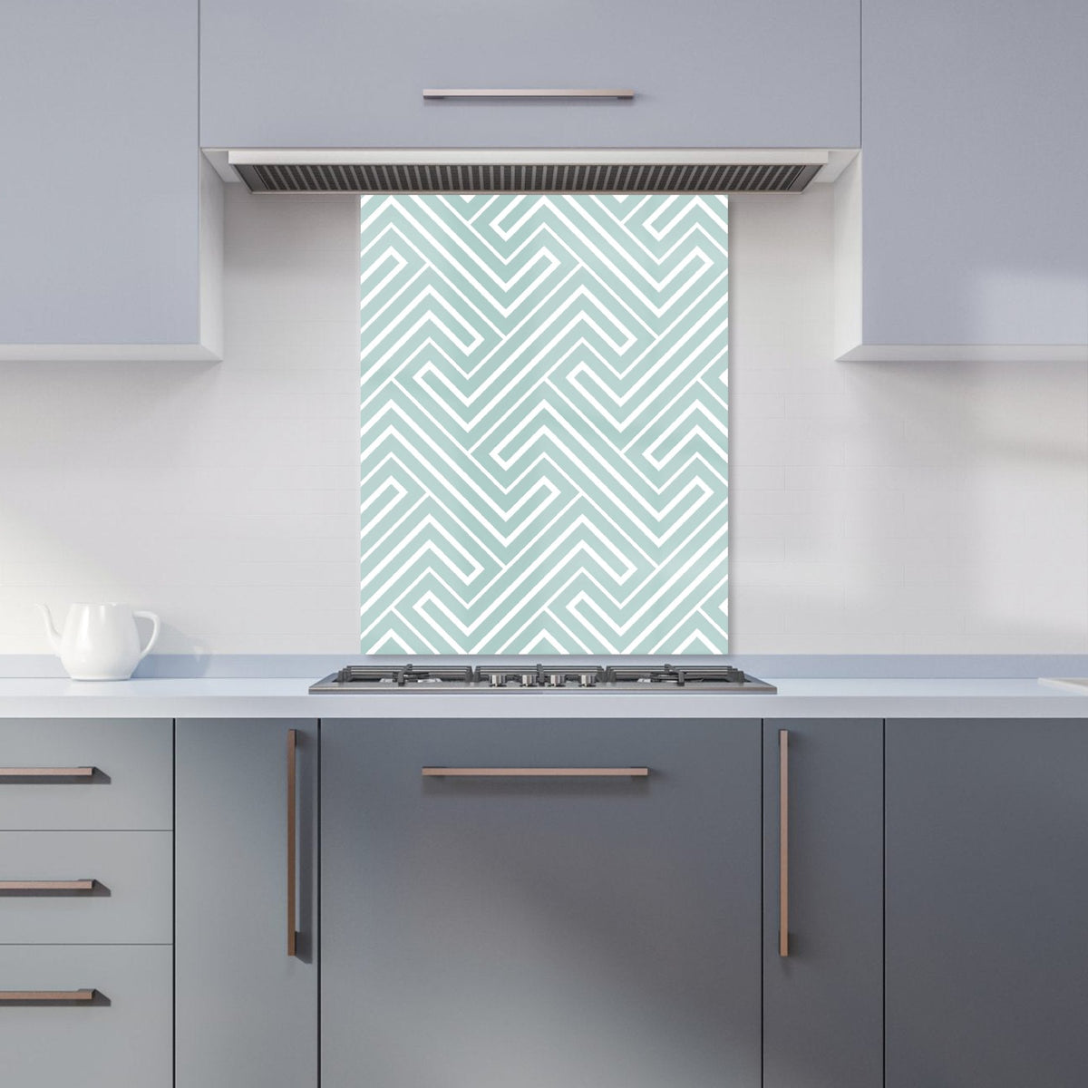 Geometric Modern Ornment Kitchen Splashback