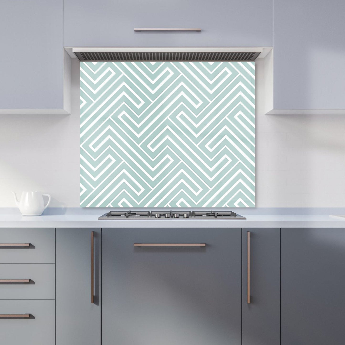 Geometric Modern Ornment Kitchen Splashback