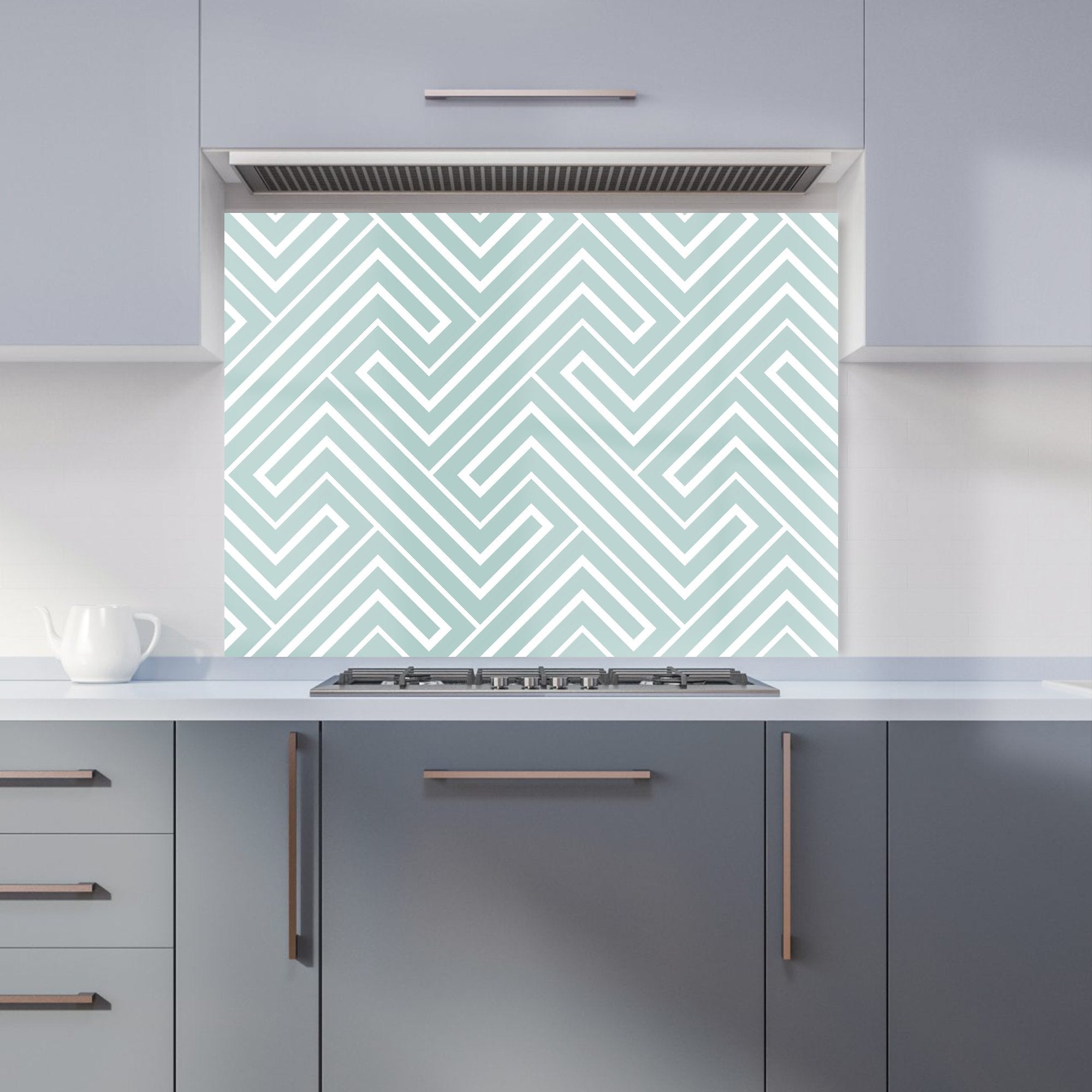 Geometric Modern Ornment Kitchen Splashback