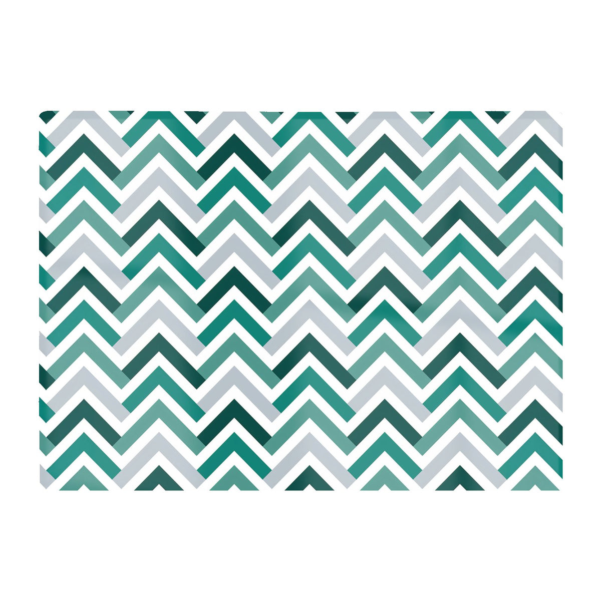Geometric Retro Vintage Chevron Pattern Glass Chopping Board