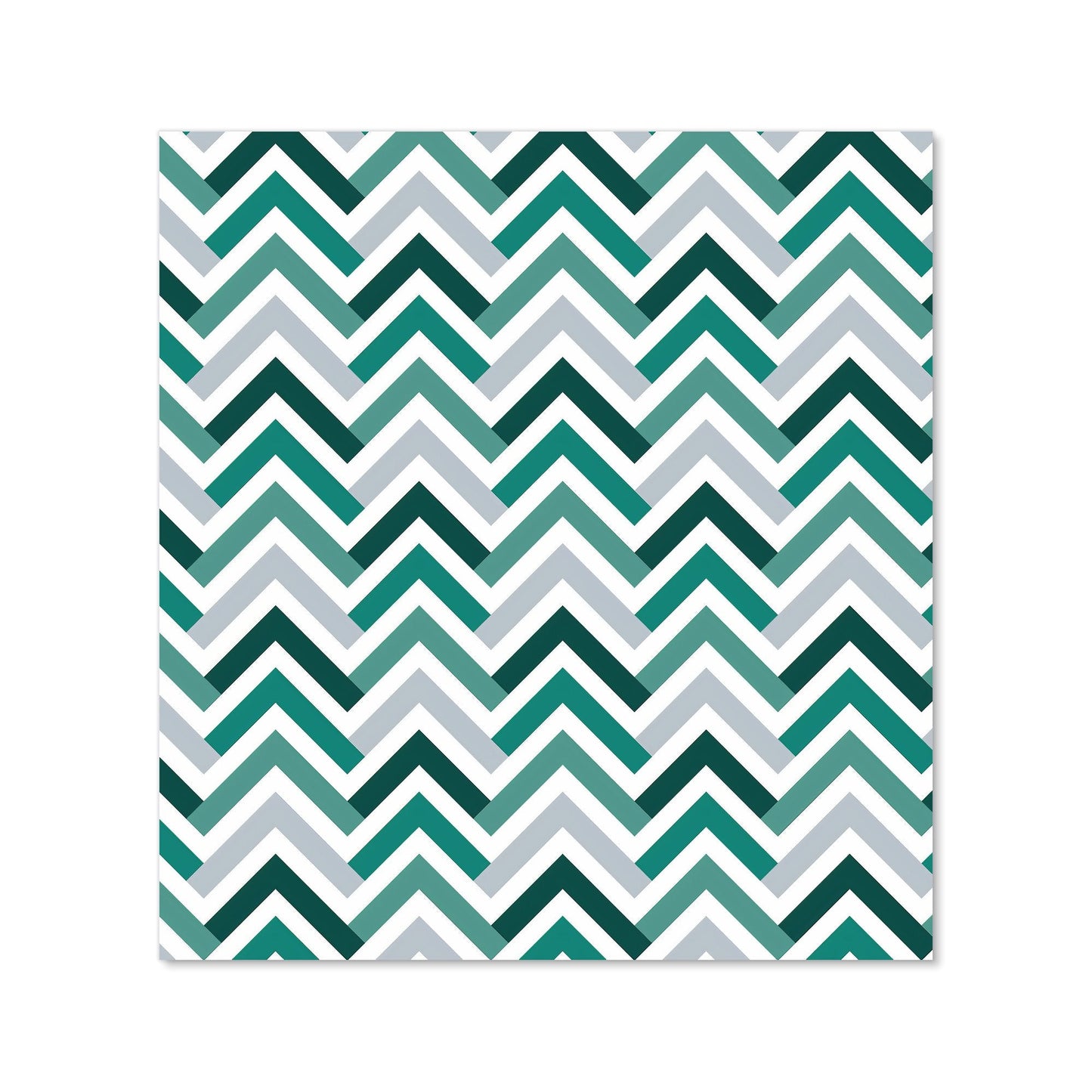 Geometric Retro Vintage Chevron Pattern Kitchen Splashback