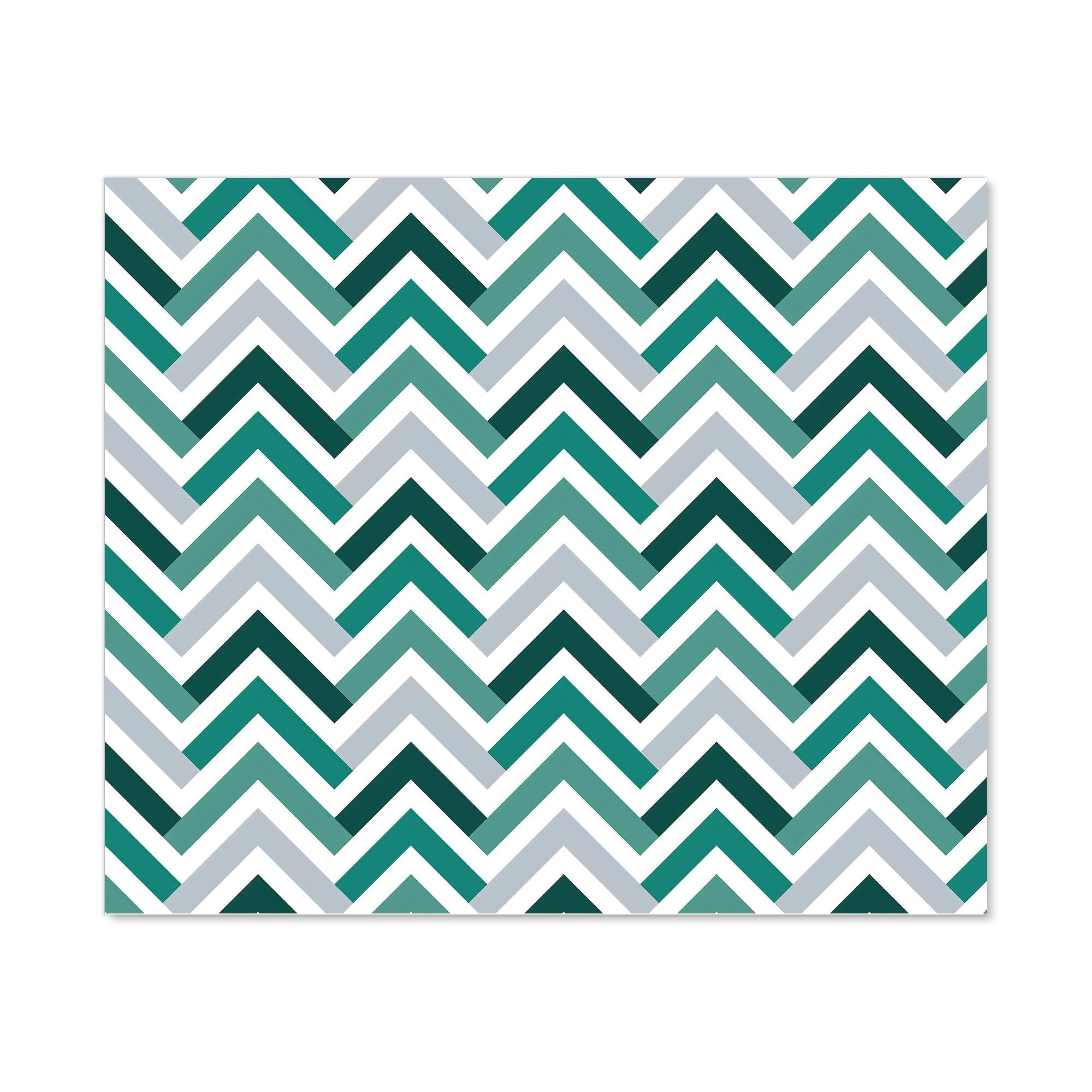 Geometric Retro Vintage Chevron Pattern Kitchen Splashback