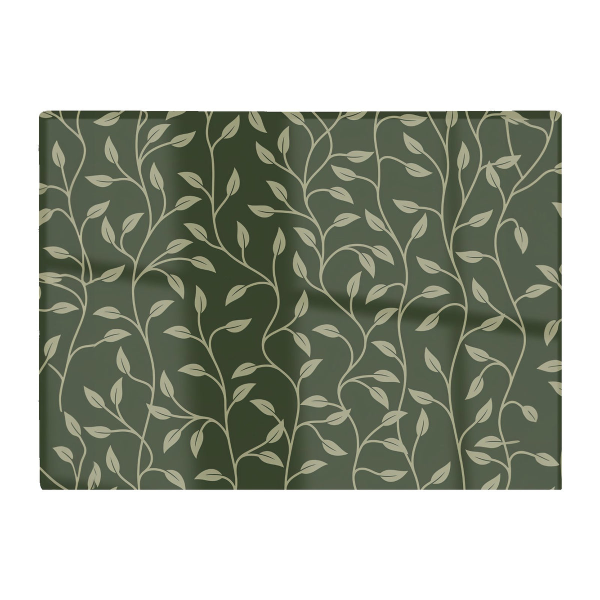 Green Shrub With Leaves Glass Chopping Board