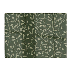 Green Shrub With Leaves Glass Chopping Board