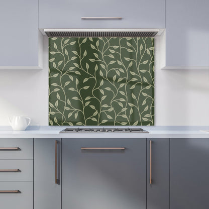 Green Shrub With Leaves Kitchen Splashback