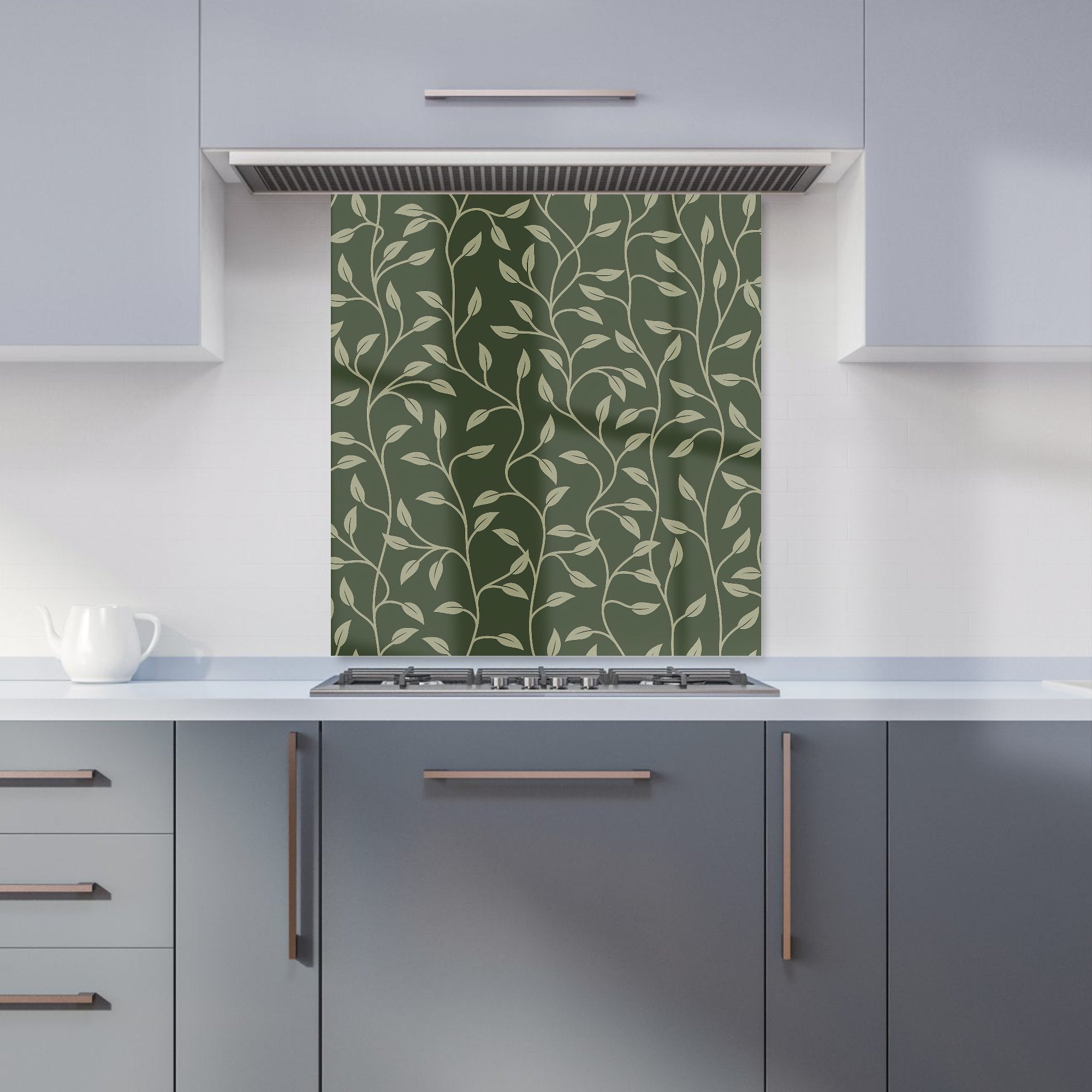 Green Shrub With Leaves Kitchen Splashback
