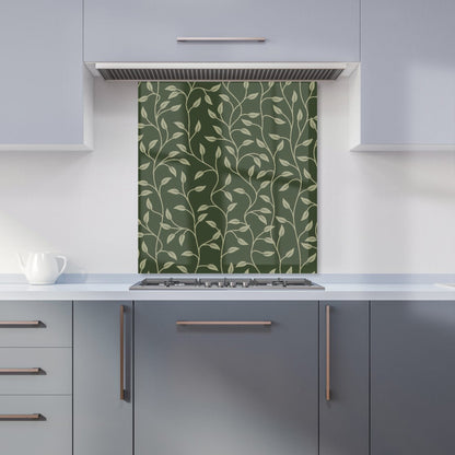 Green Shrub With Leaves Kitchen Splashback