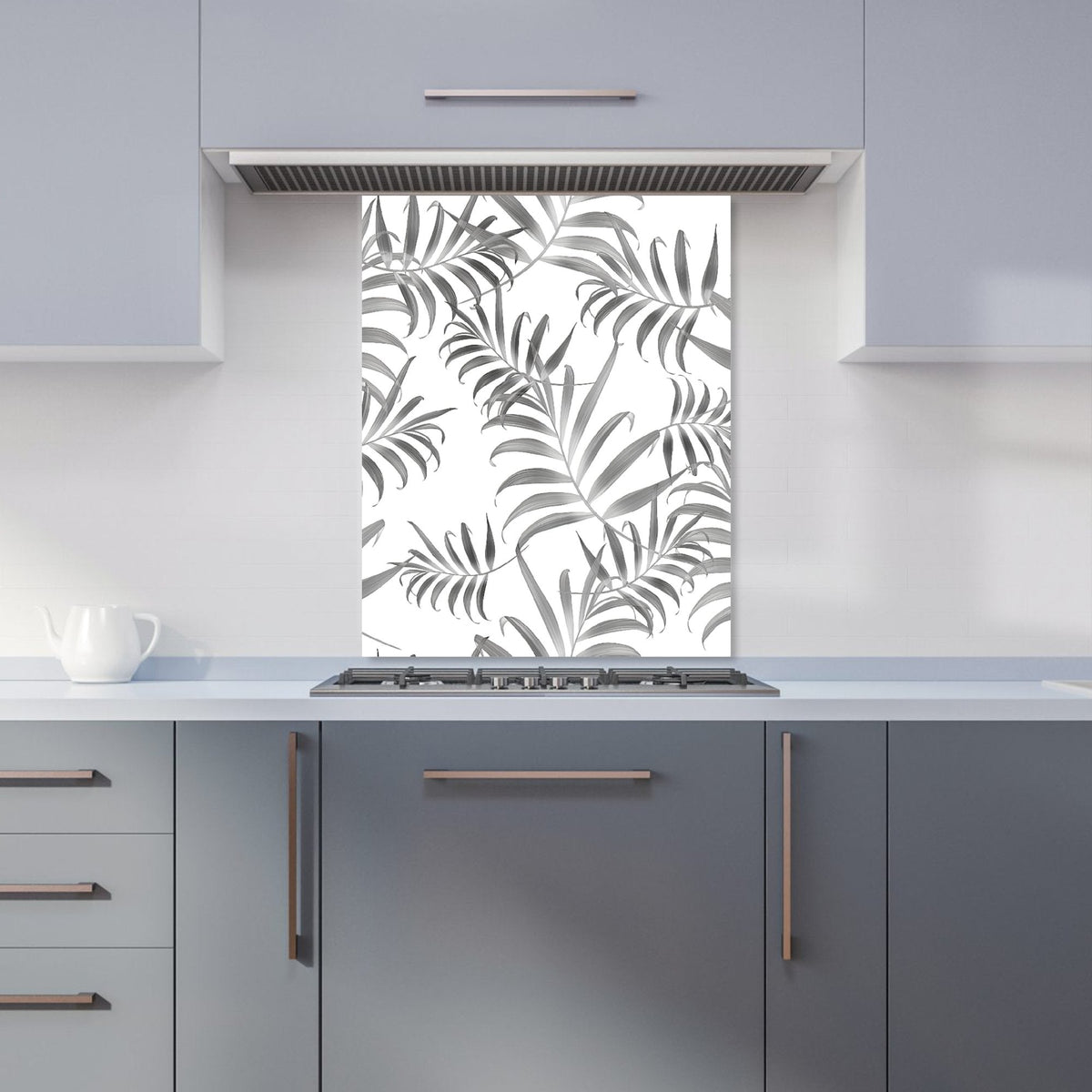 Hawaiian Style Palm Leaves Kitchen Splashback
