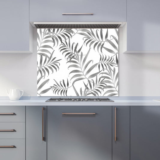 Hawaiian Style Palm Leaves Kitchen Splashback