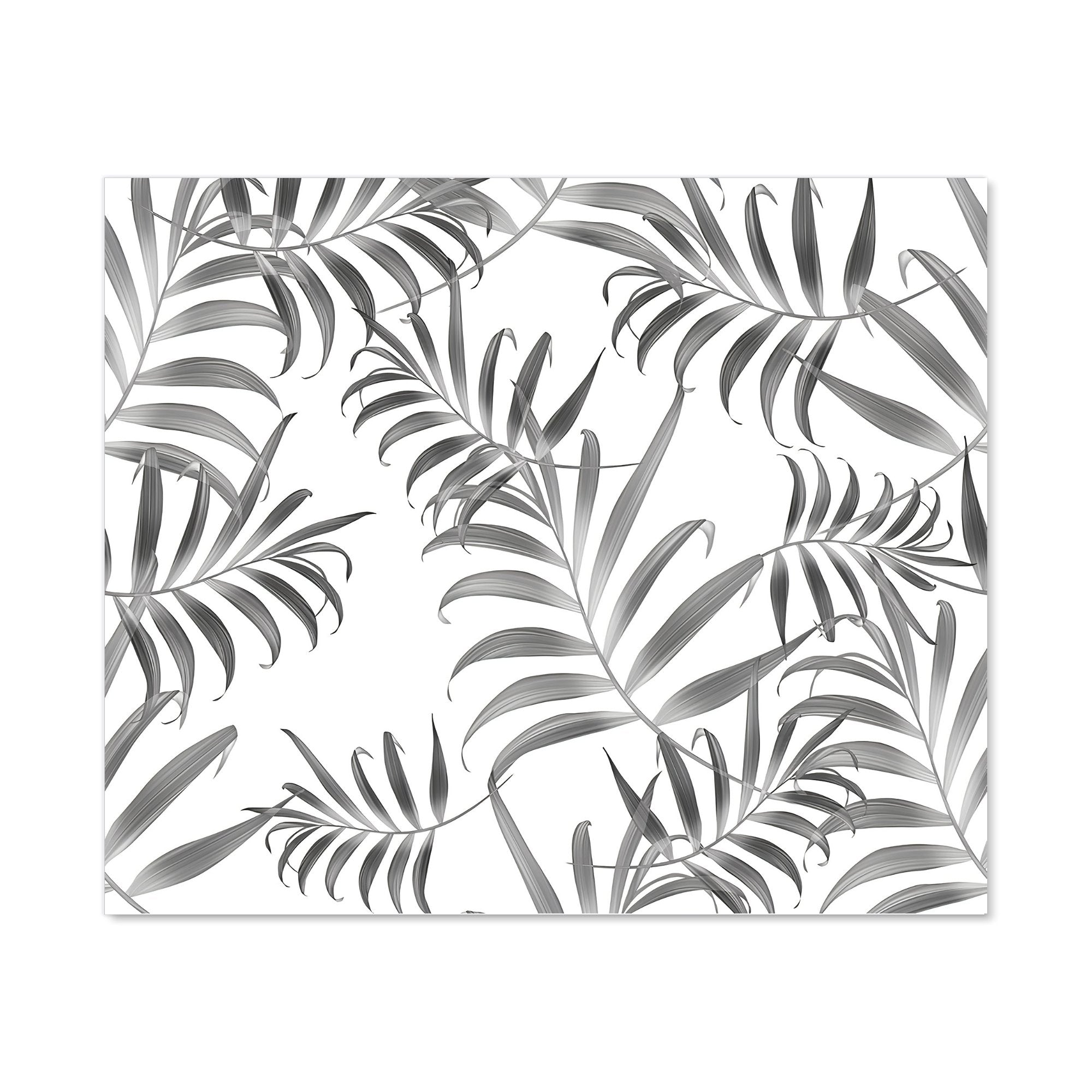 Hawaiian Style Palm Leaves Kitchen Splashback