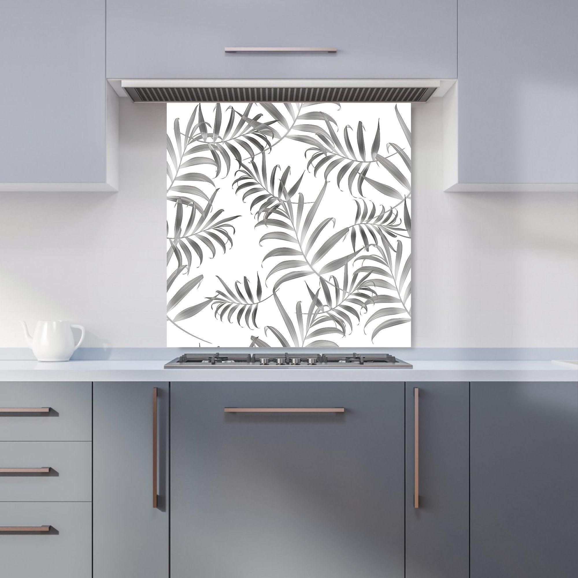 Hawaiian Style Palm Leaves Kitchen Splashback