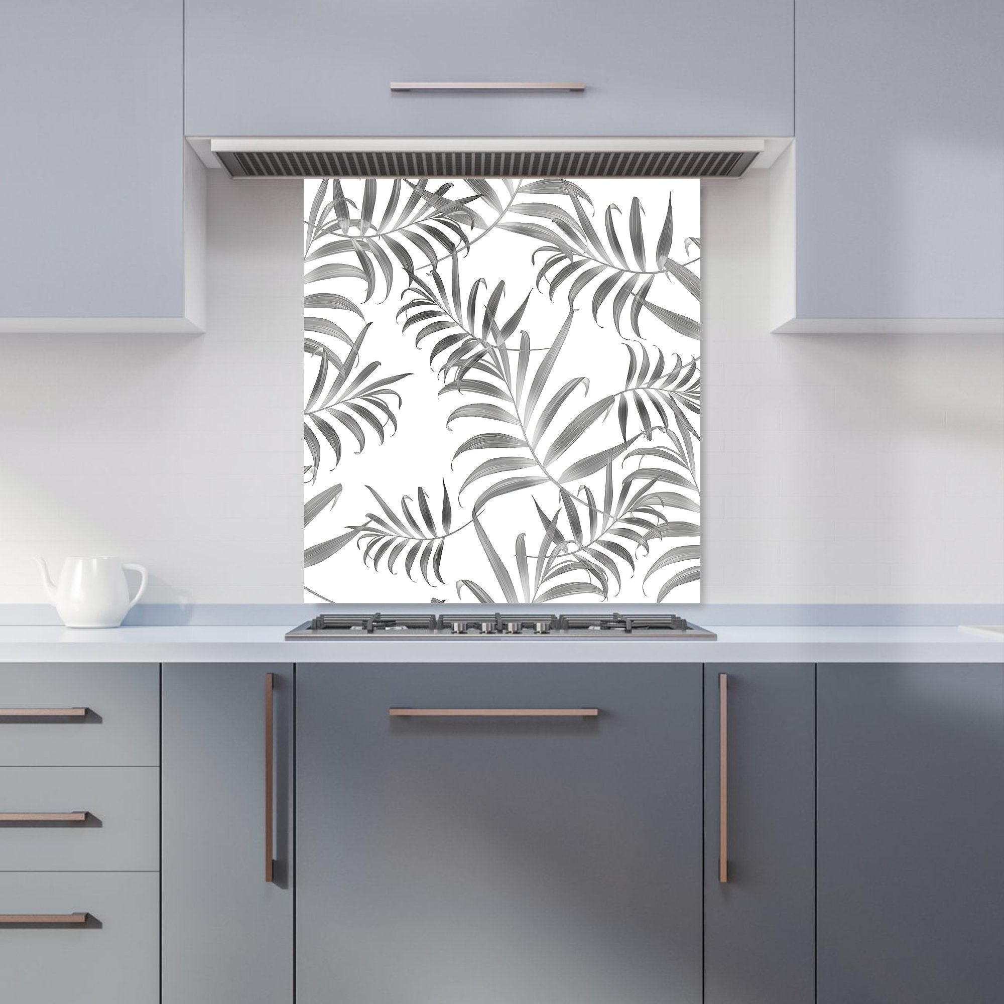 Hawaiian Style Palm Leaves Kitchen Splashback
