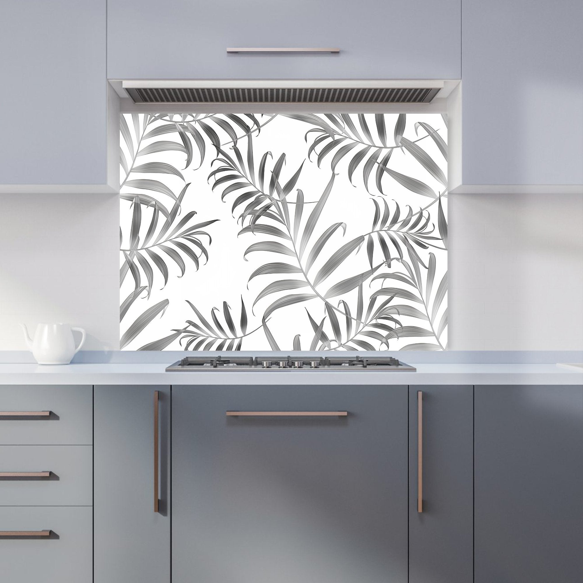 Hawaiian Style Palm Leaves Kitchen Splashback