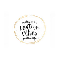 Positive Mind Vibes Life Glass Chopping Board