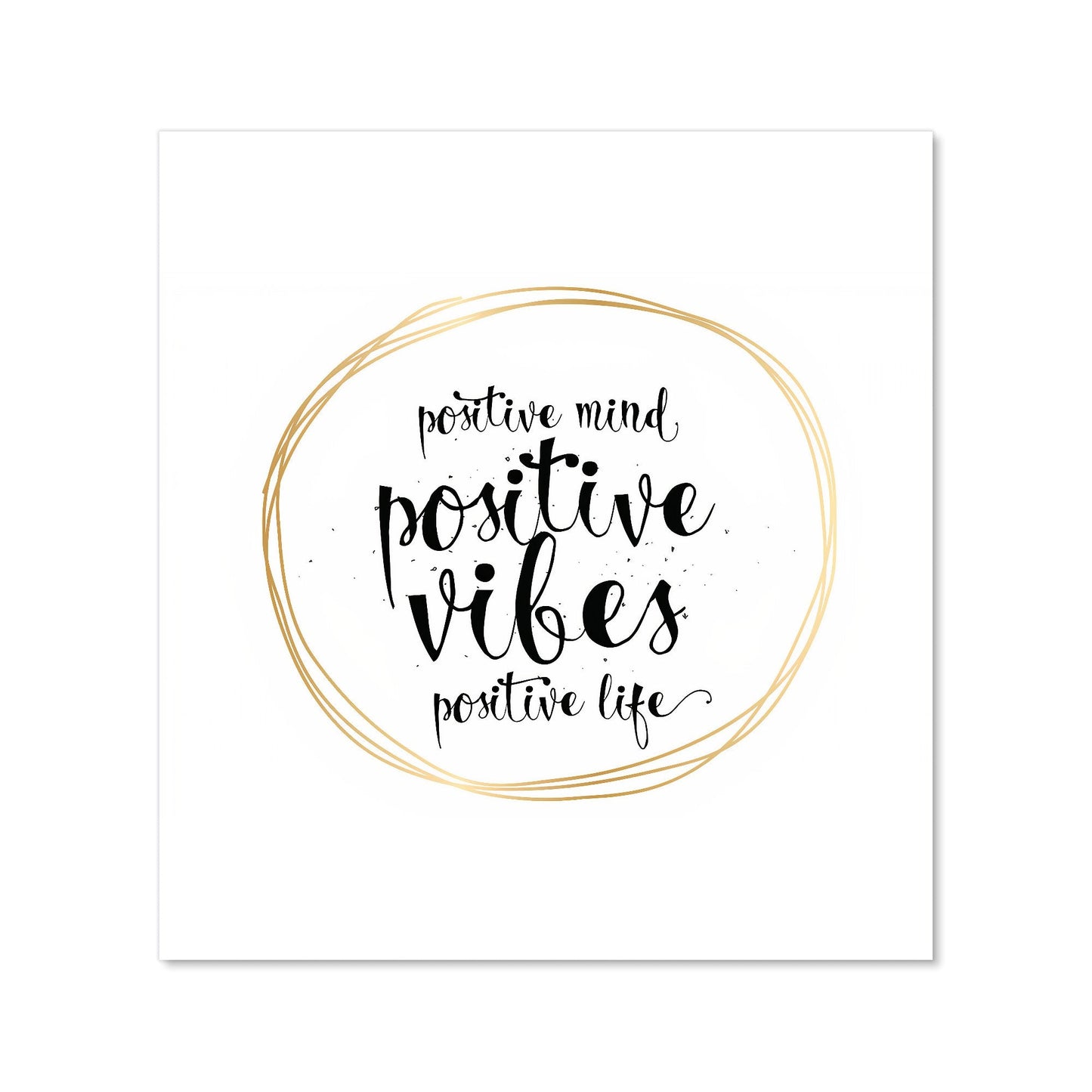 Positive Mind, Vibes, Life Kitchen Splashback