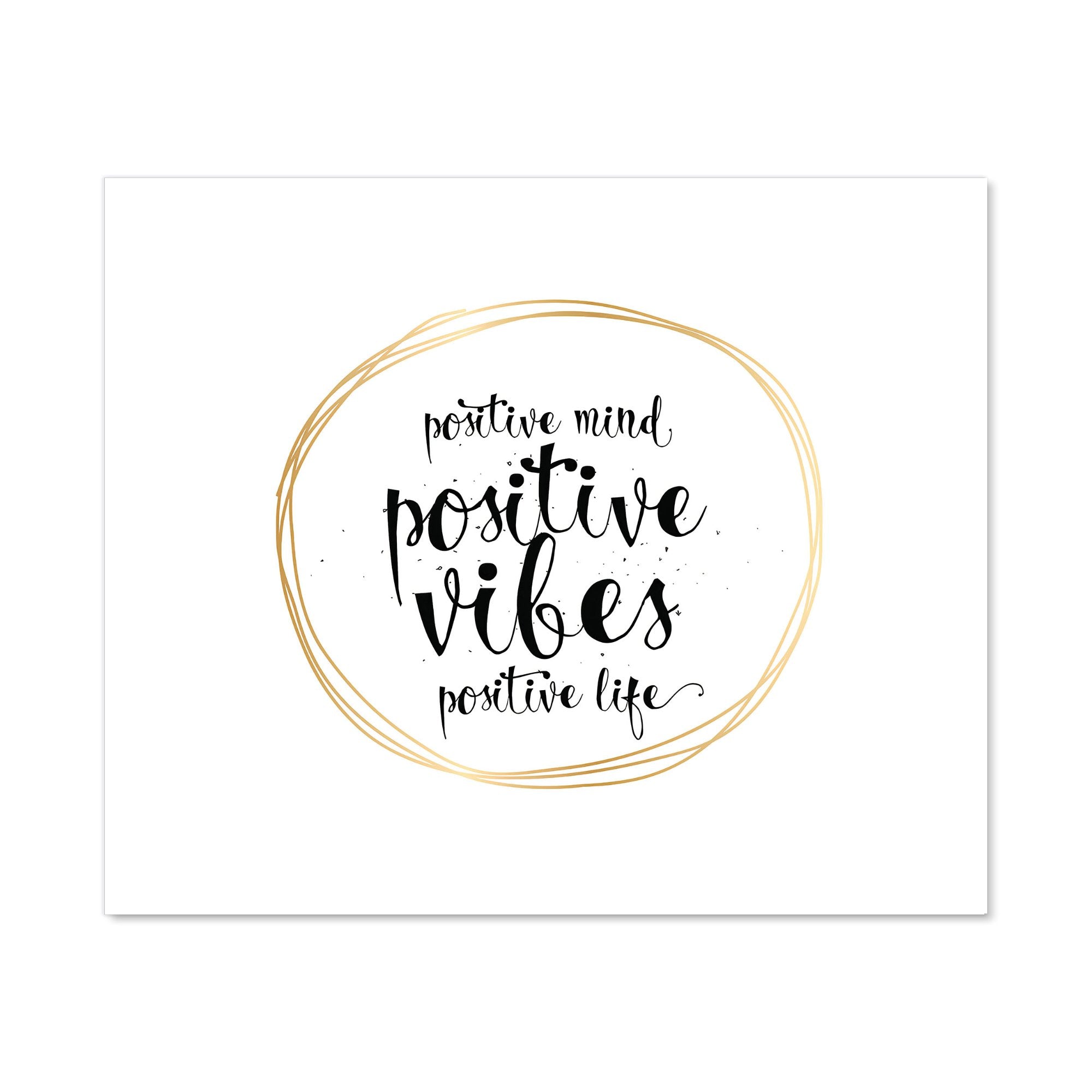 Positive Mind, Vibes, Life Kitchen Splashback