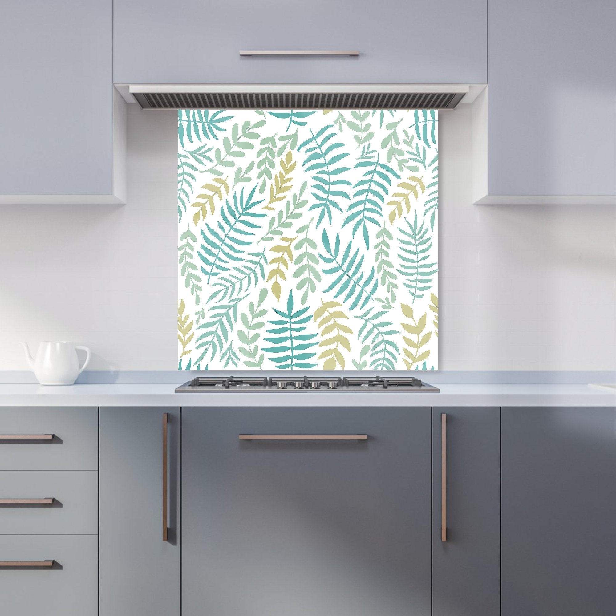 Multicolor Leafs And Branches Kitchen Splashback