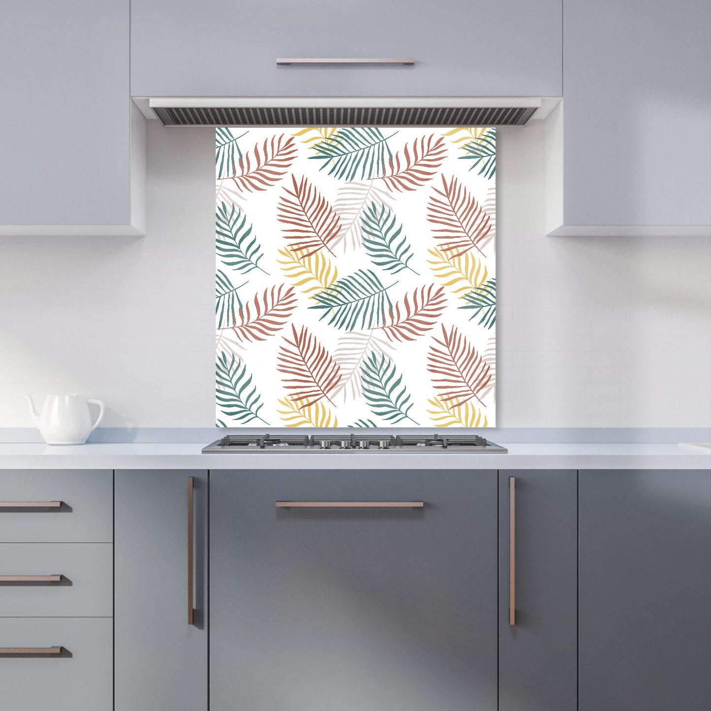 Palm Branches In Natural Colors Kitchen Splashback