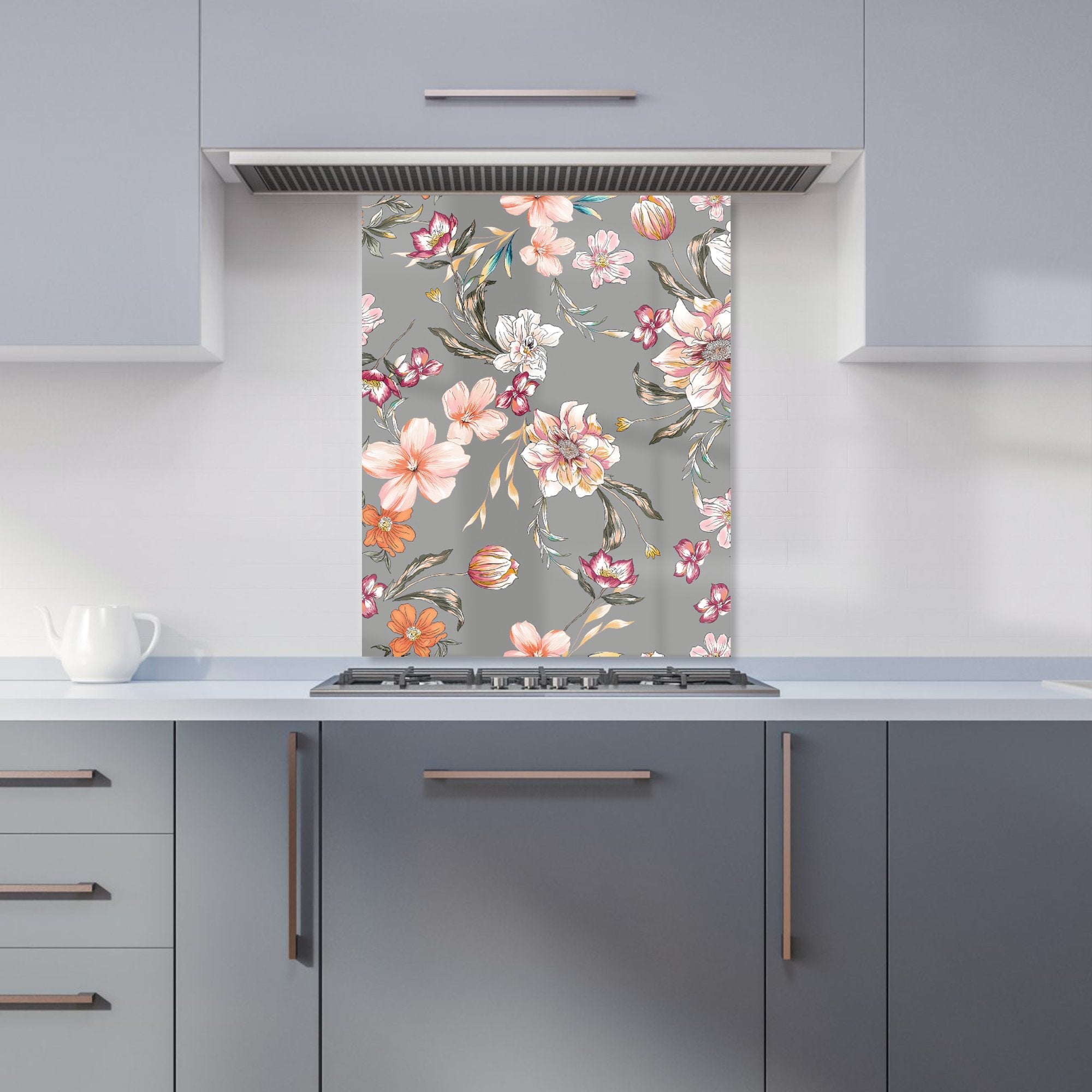 Peony, Lily, Tulip, Daisy Kitchen Splashback