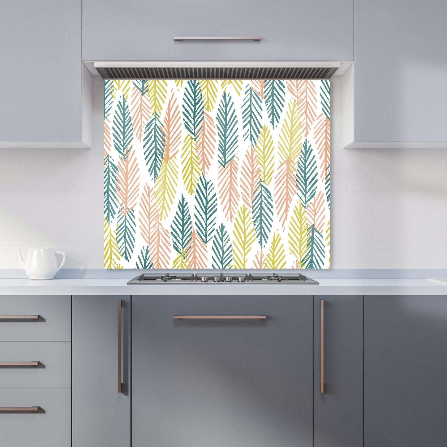 Scandinavian Style Foliage Kitchen Splashback