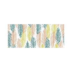 Scandinavian Style Foliage Glass Bathroom Splashback