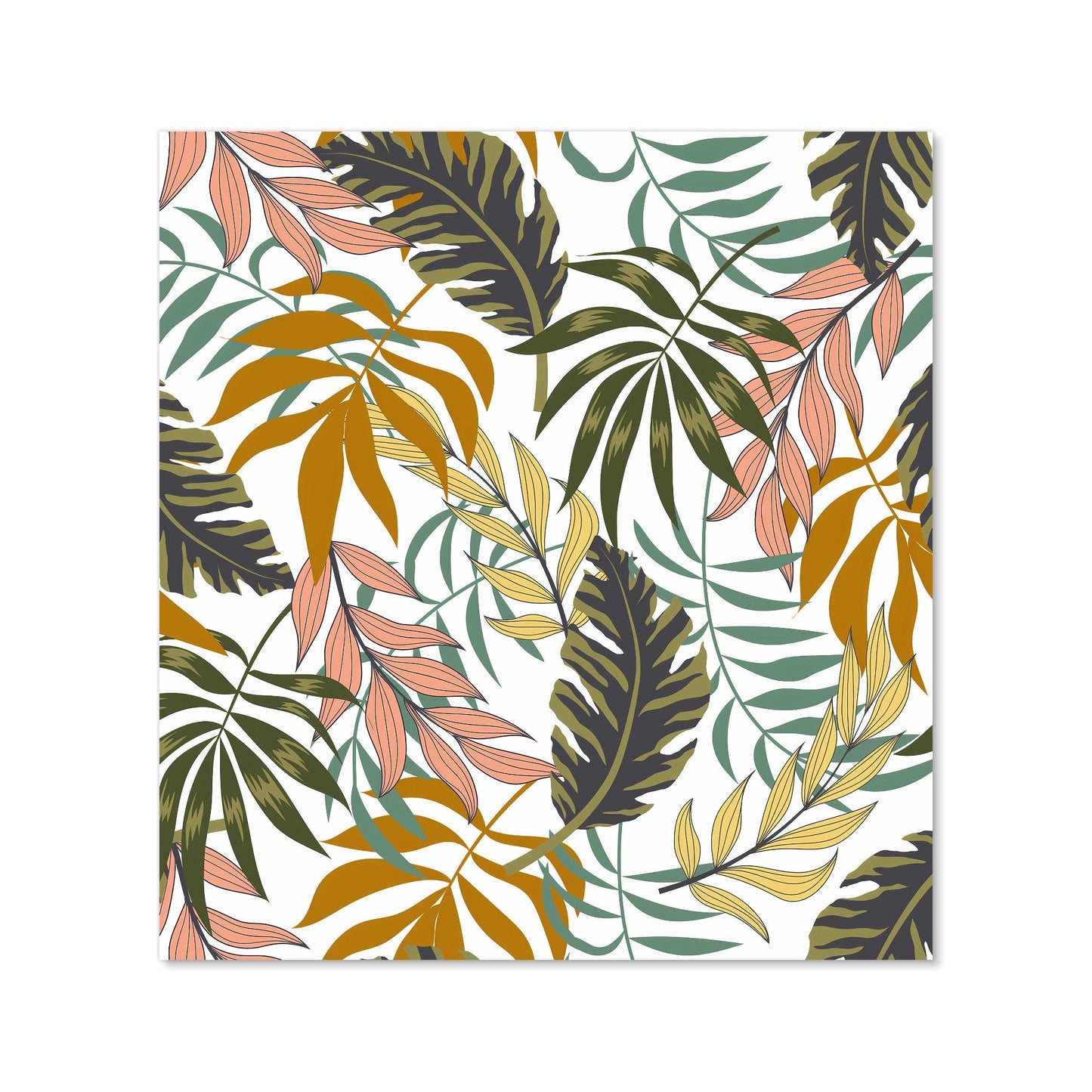 Tropical Leaves Kitchen Splashback