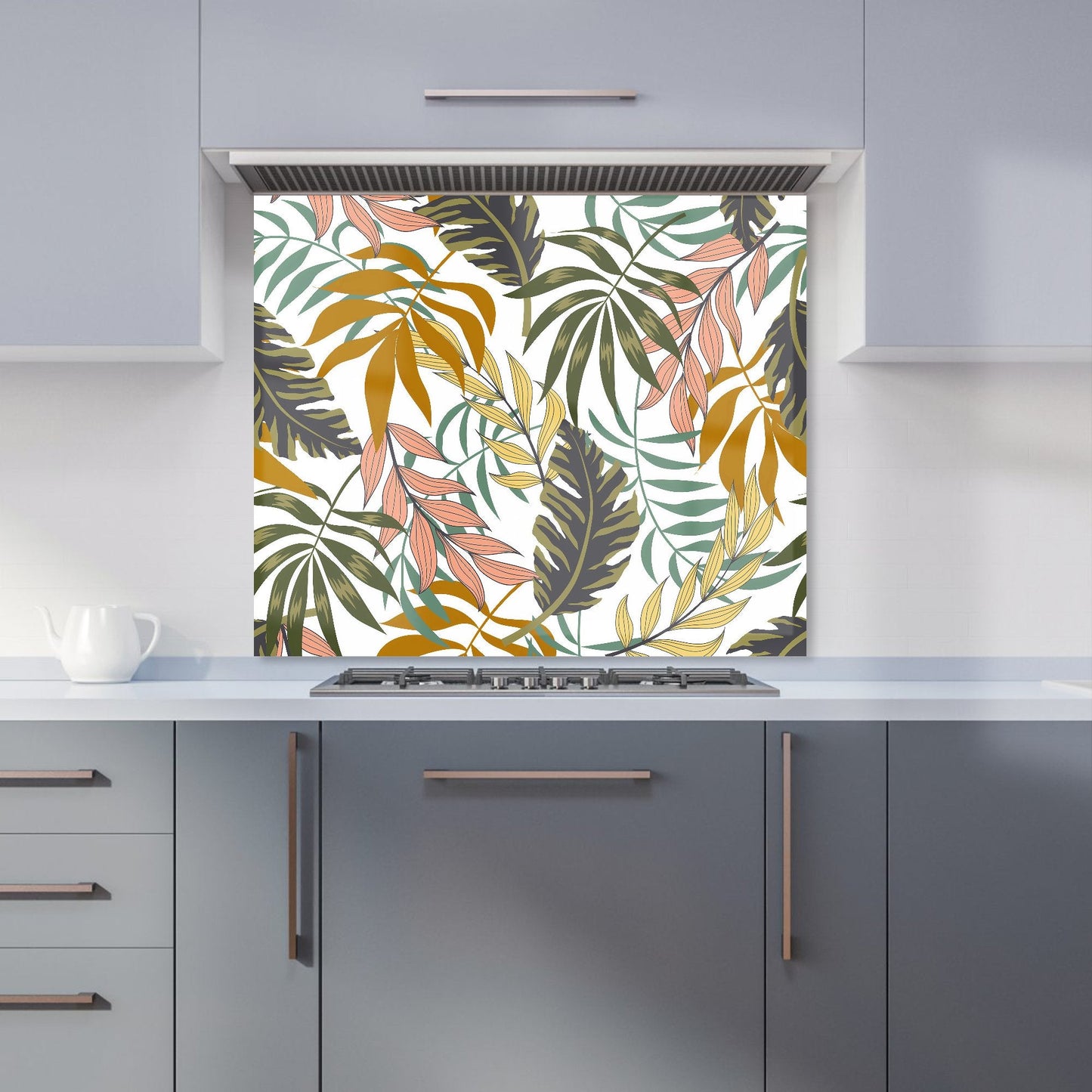 Tropical Leaves Kitchen Splashback