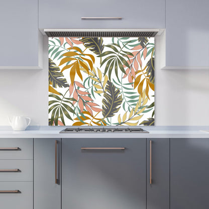 Tropical Leaves Kitchen Splashback