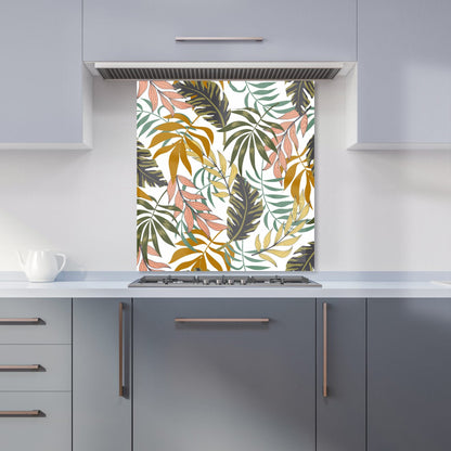 Tropical Leaves Kitchen Splashback