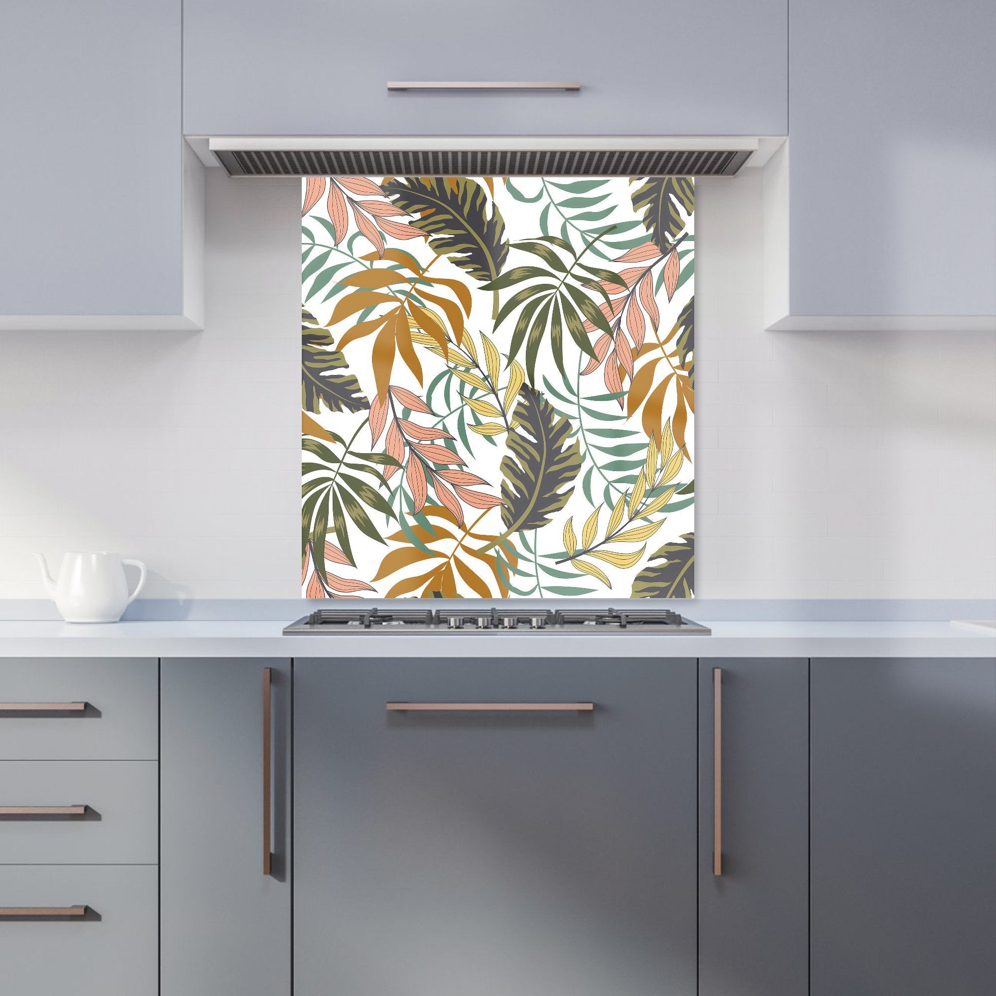 Tropical Leaves Kitchen Splashback