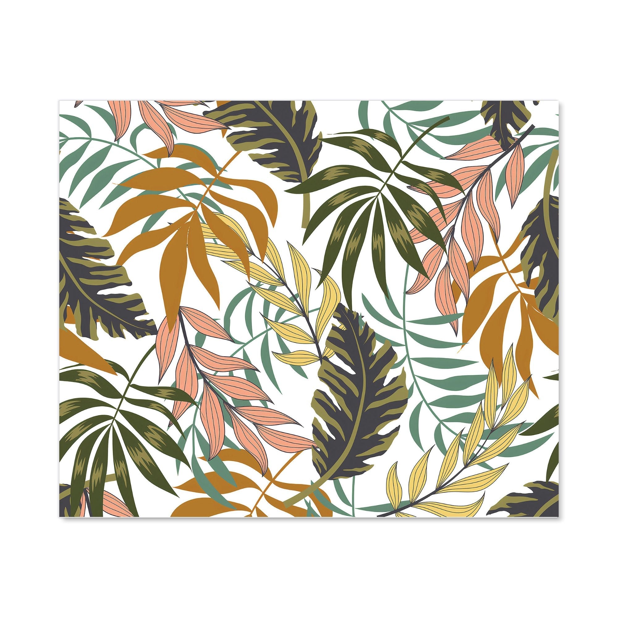 Tropical Leaves Kitchen Splashback