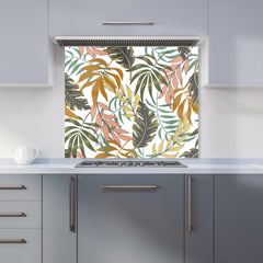 Tropical Leaves Kitchen Splashback