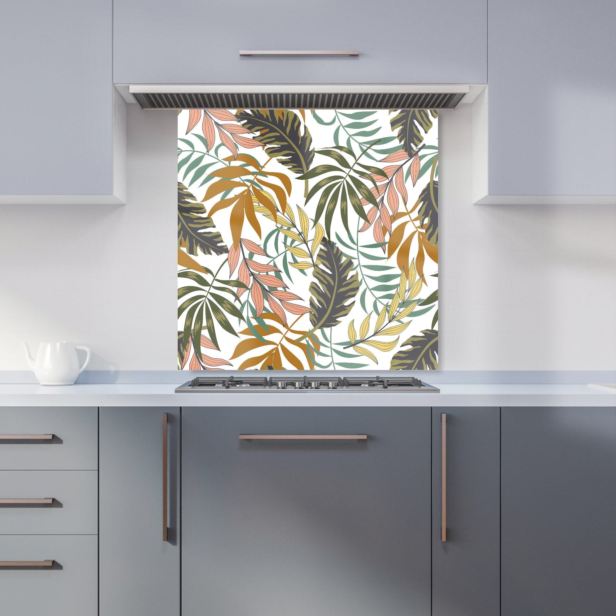 Tropical Leaves Kitchen Splashback