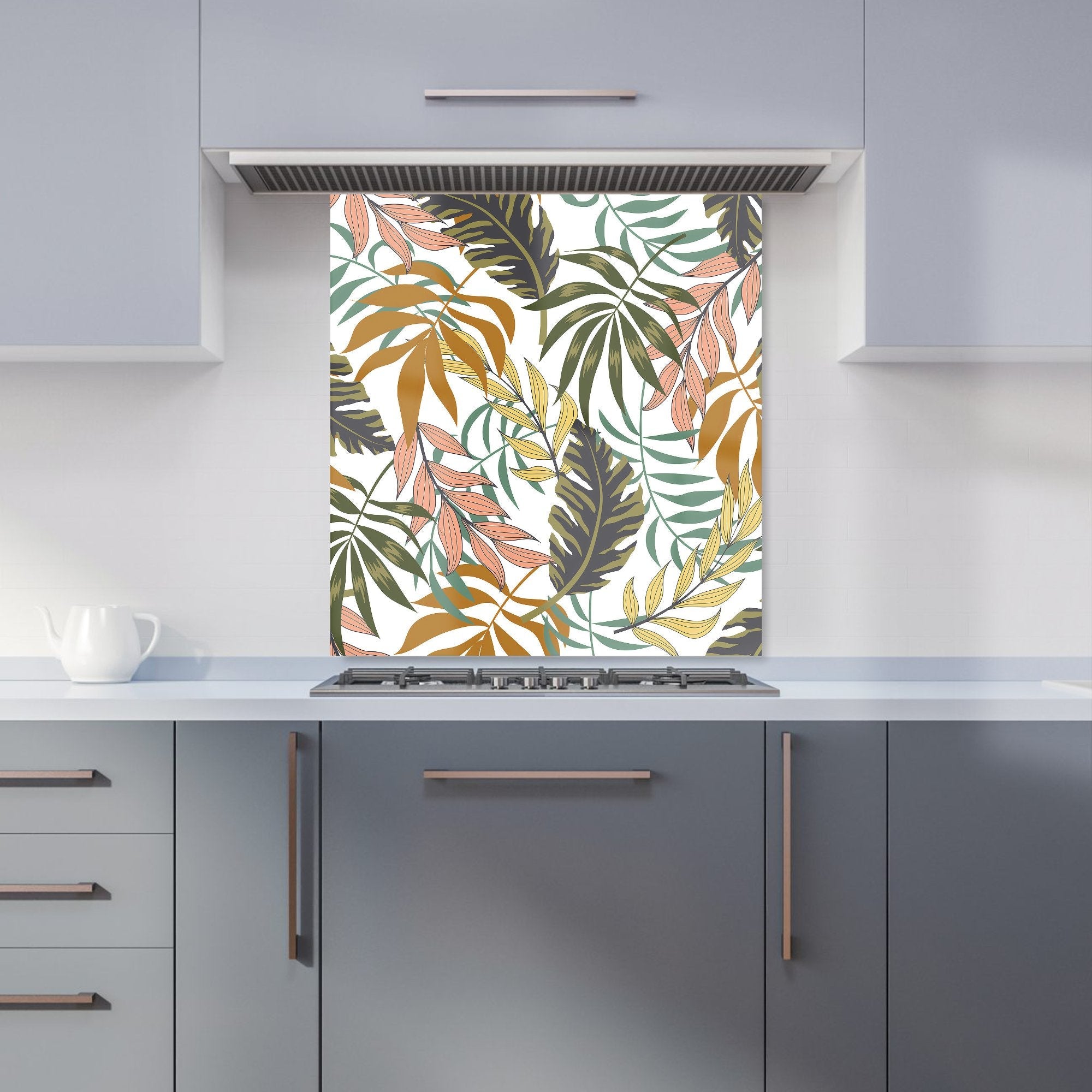Tropical Leaves Kitchen Splashback