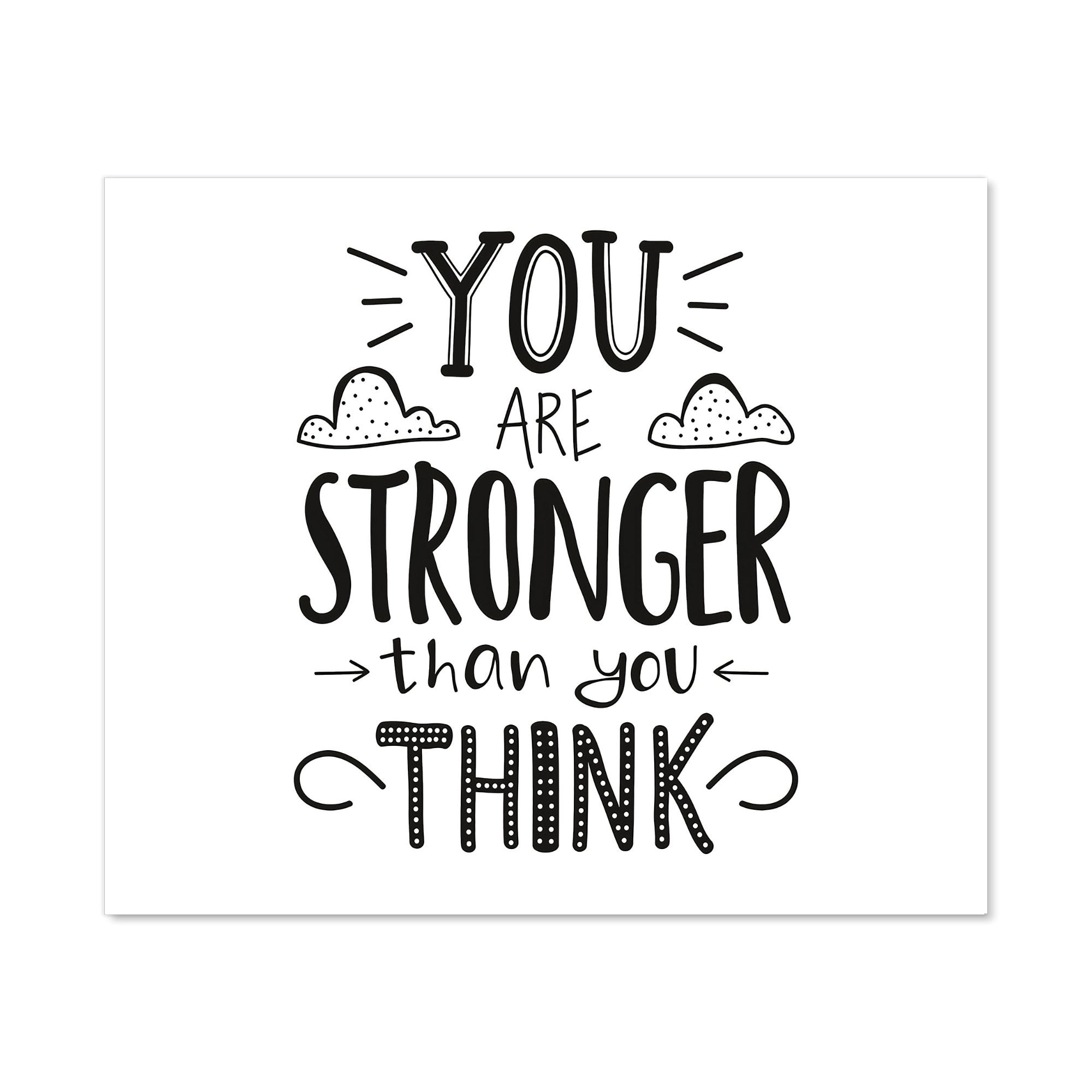 You Are Stronger Than You Think Kitchen Splashback