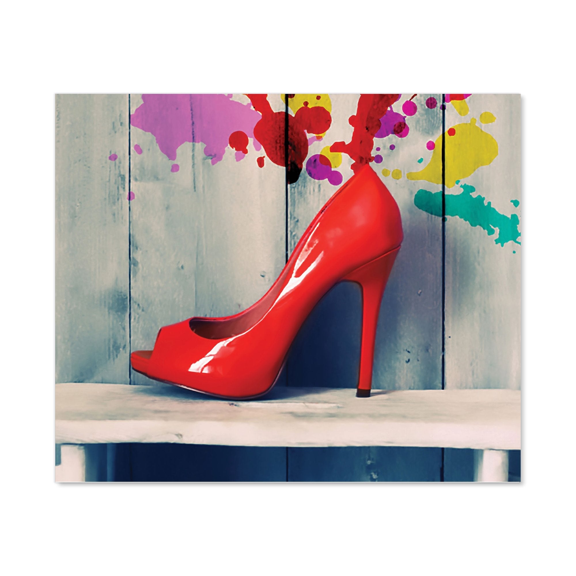 Retro Red Shoes Kitchen Splashback