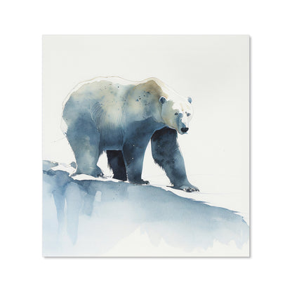 Polar Bear Watercolour Kitchen Splashback