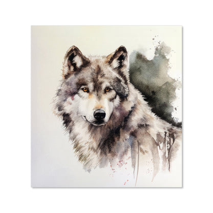 Loyal Wolf Watercolour Kitchen Splashback