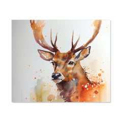 Majestic Stag Watercolour Kitchen Splashback