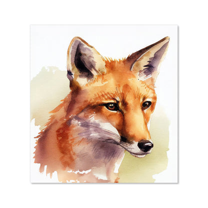 Fox Watercolour Kitchen Splashback