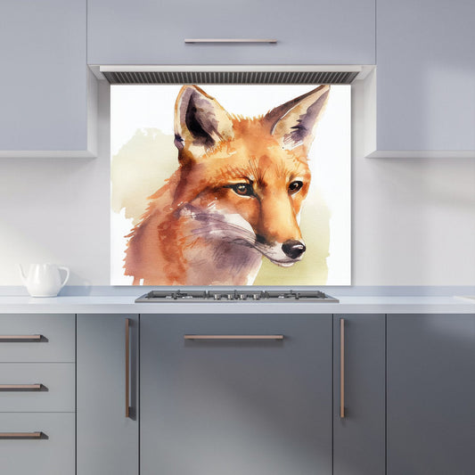 Fox Watercolour Kitchen Splashback