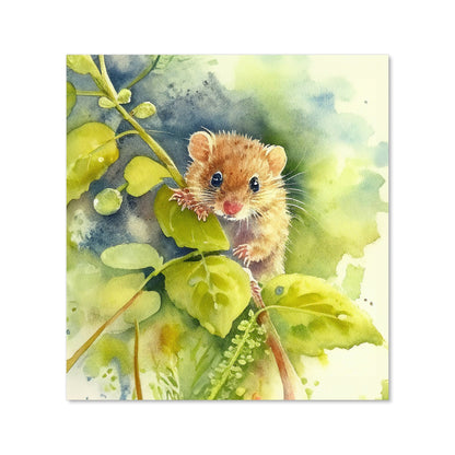 Dormouse Watercolour Kitchen Splashback