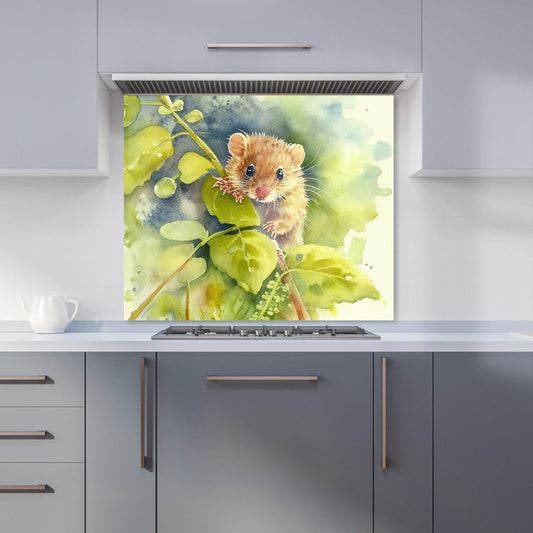 Dormouse Watercolour Kitchen Splashback