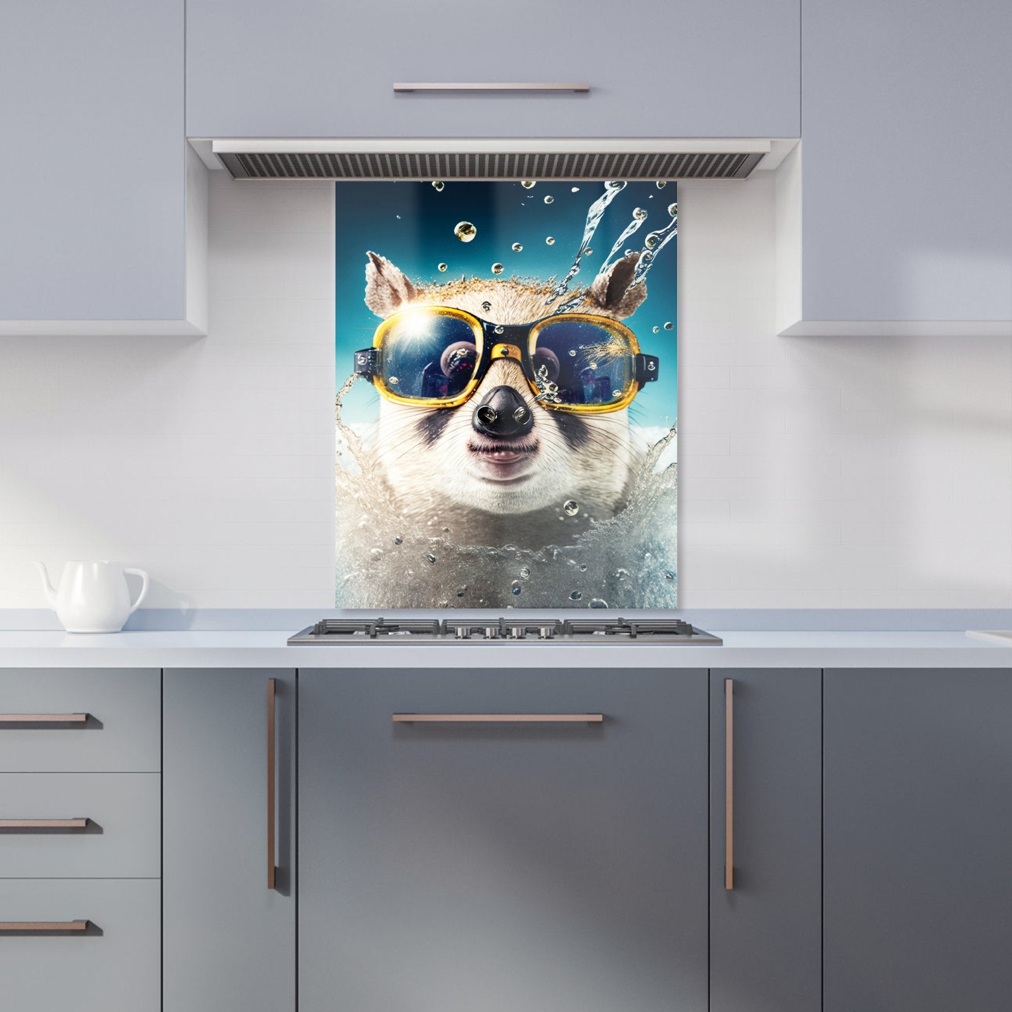 Dormouse With Glasses Splashart Kitchen Splashback