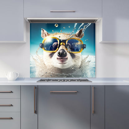 Dormouse With Glasses Splashart Kitchen Splashback