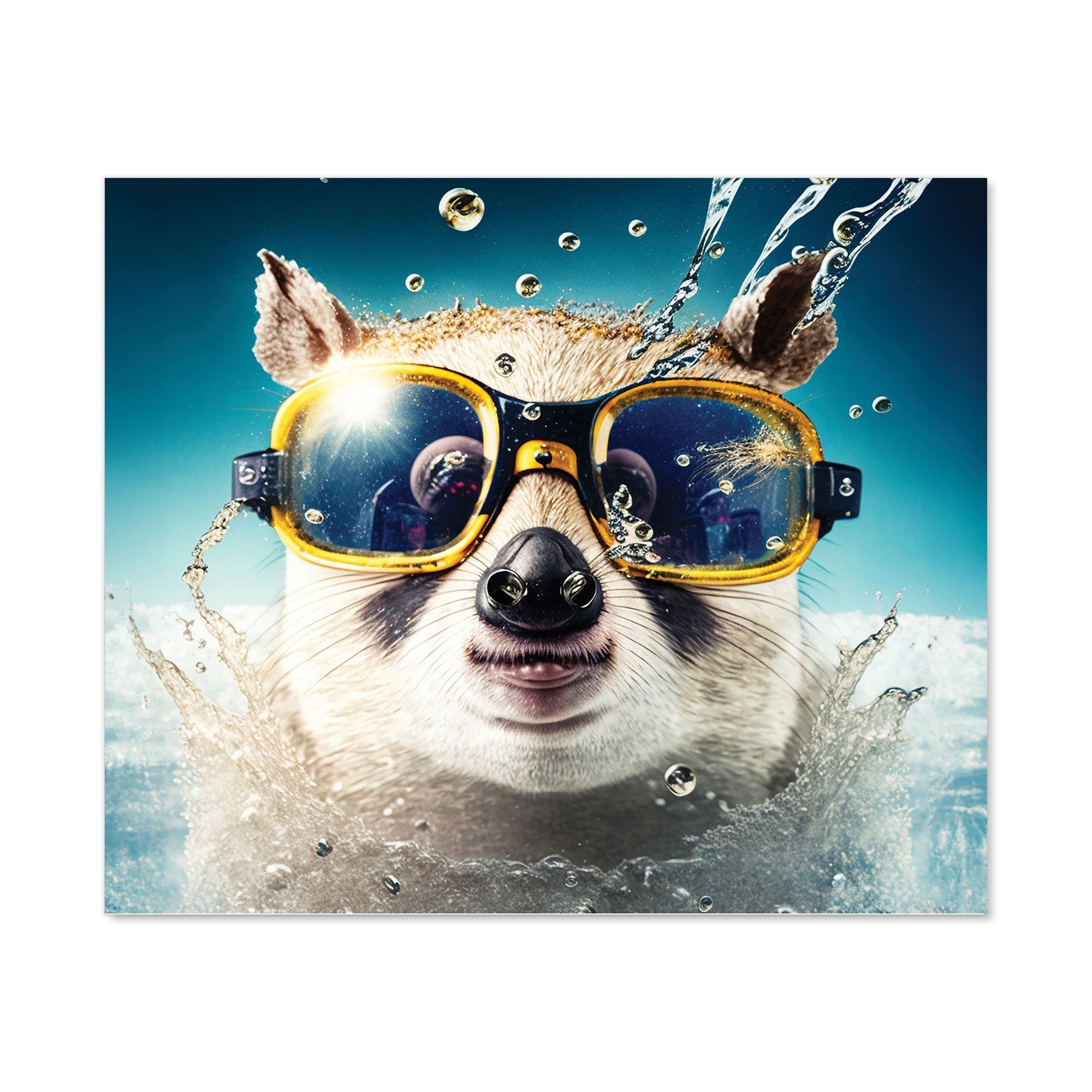 Dormouse With Glasses Splashart Kitchen Splashback