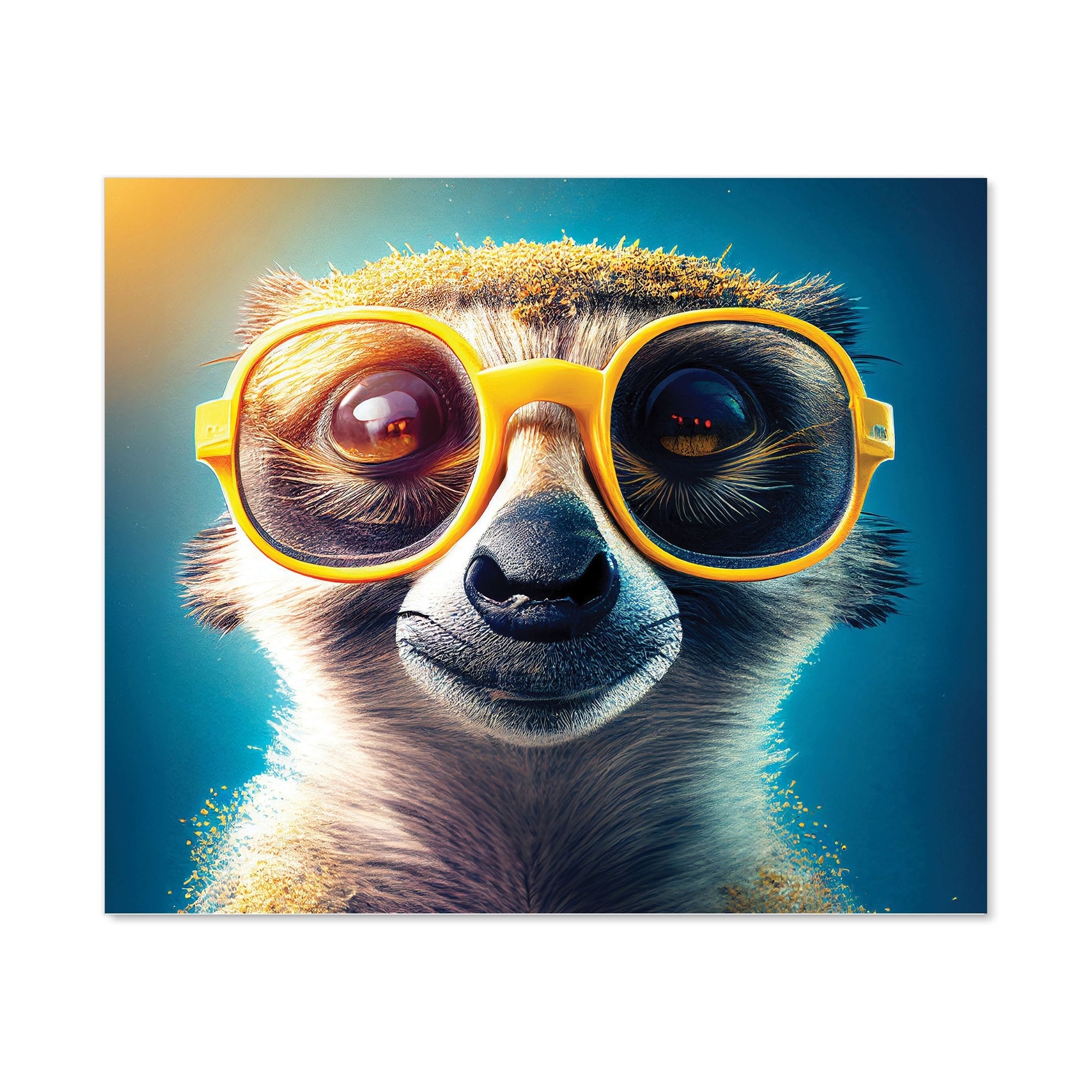Meerkat With Glasses Splashart Kitchen Splashback