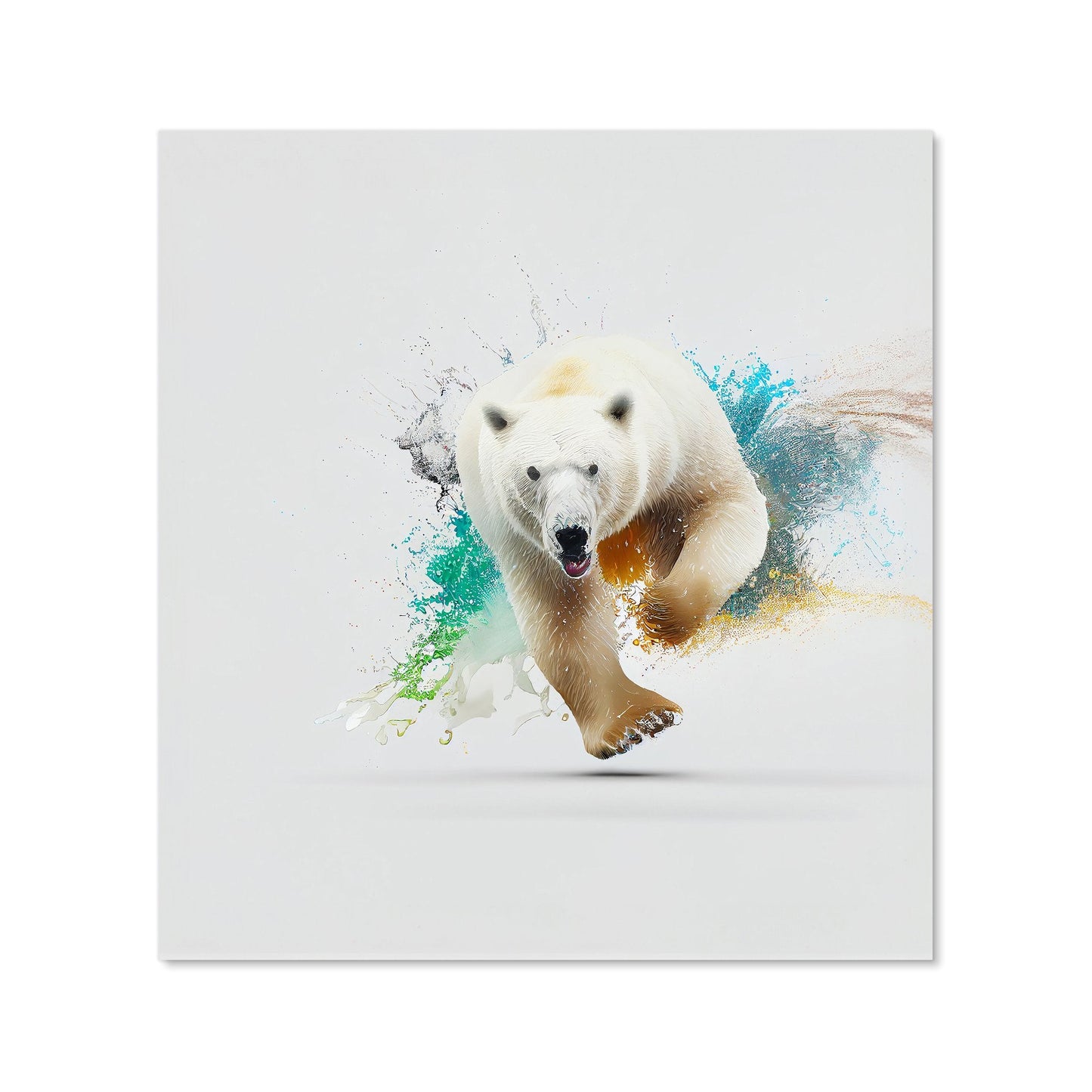 Charging Polar Bear Kitchen Splashback