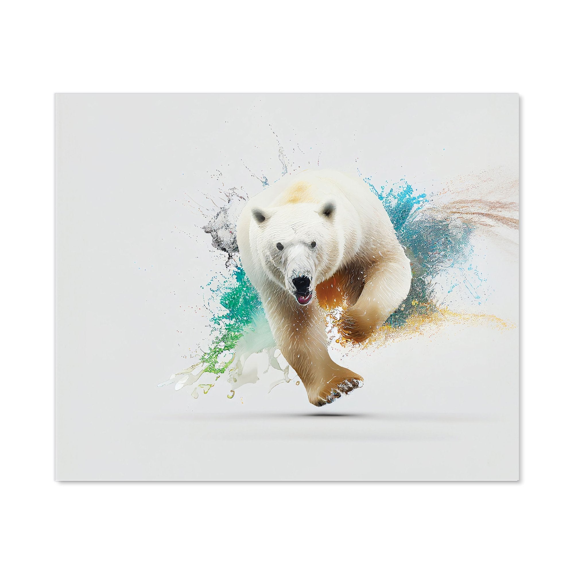 Charging Polar Bear Kitchen Splashback