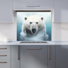 Polar Bear Splashart Kitchen Splashback